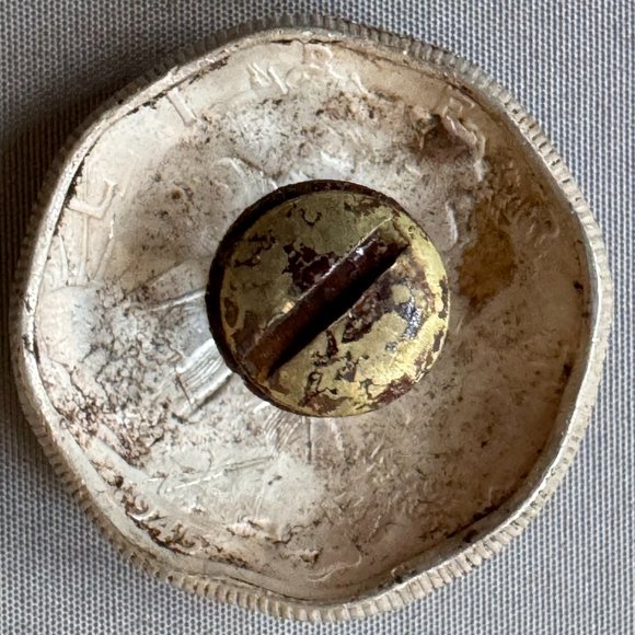 Sterling silver, handcrafted, Concho belt buckle and  8 adornments. - Picture 4 of 9